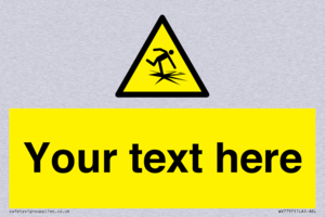 Custom warning thin ice